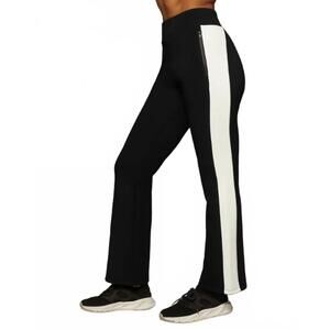 NEW MICHI carve pull on sweatpants in black/ivory